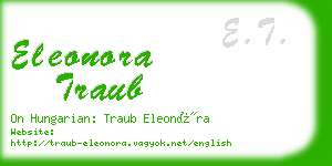 eleonora traub business card